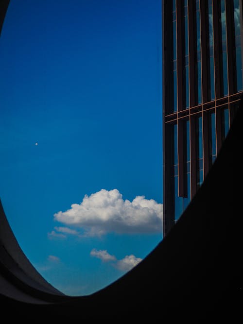 Blue Sky and Windows of Office Skyscraper