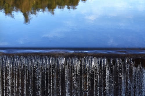 Flowing Cascade in Close-up View