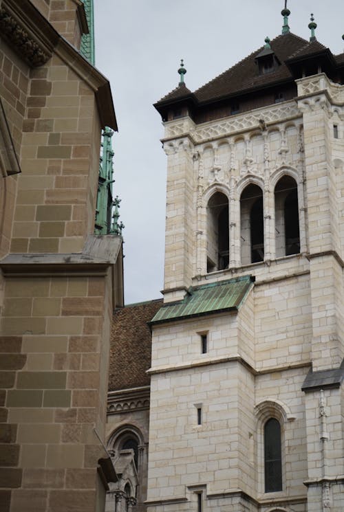 aziz peter katedrali, cenevre, dikey atış içeren Ücretsiz stok fotoğraf
