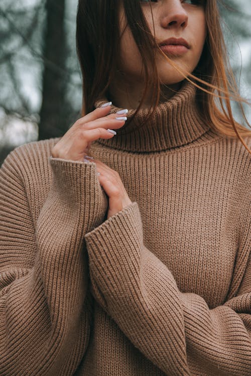 Close up of Woman in Sweater
