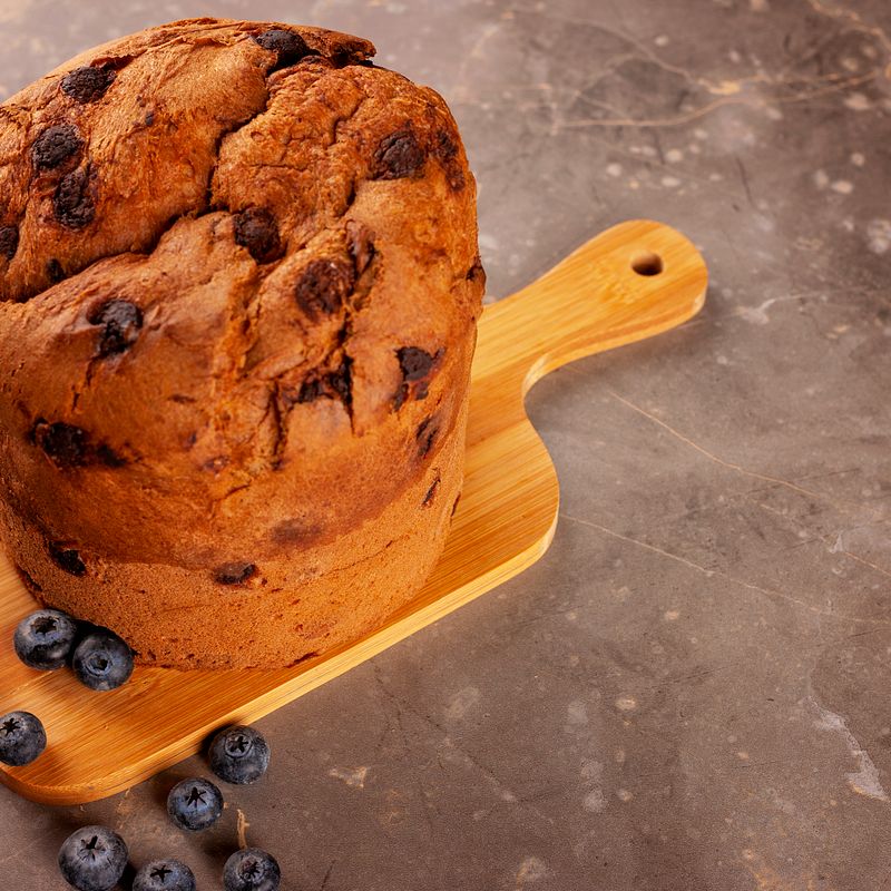 Millet and Blueberry Breakfast Cake with Tahini
