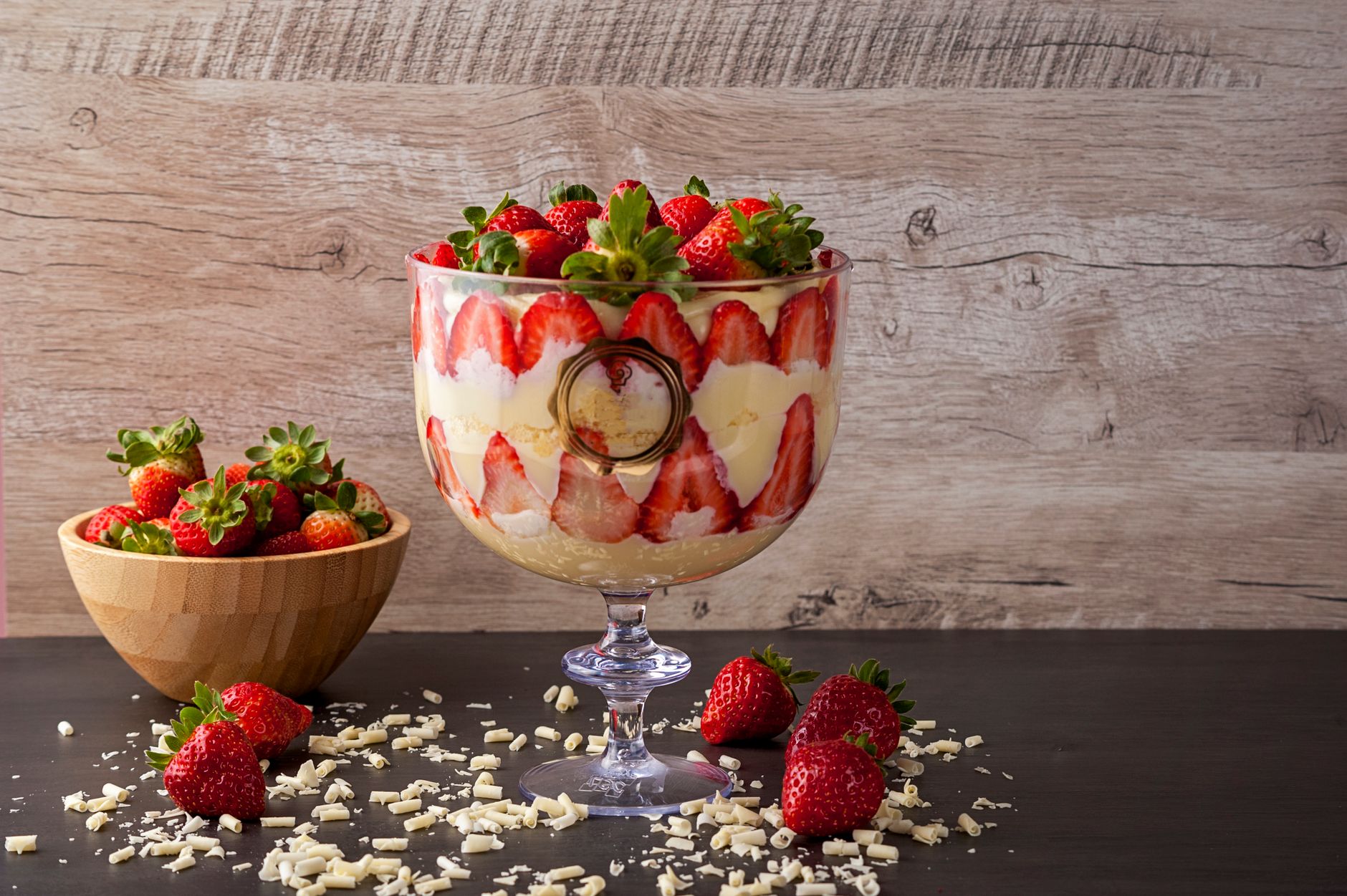 Trifle straight from the bowl