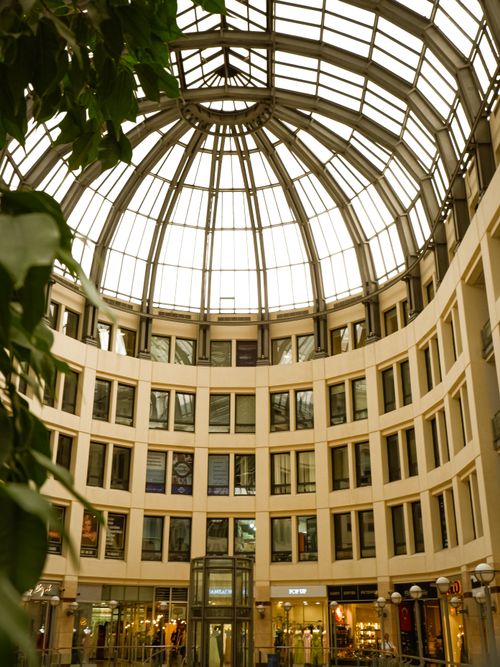 Free Captivating view of Karum Mall's glass dome atrium in Ankara, Turkey. Stock Photo