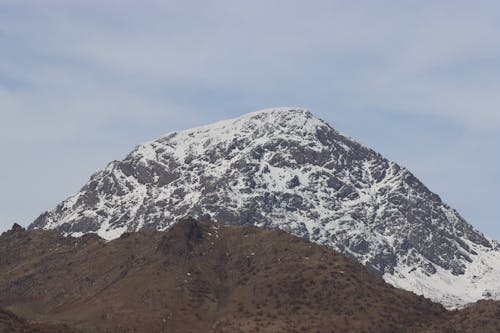 Snow Covered Rugged Halgurd Mountain in Iraq