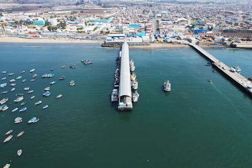 Boats Moored to the Covered Pier