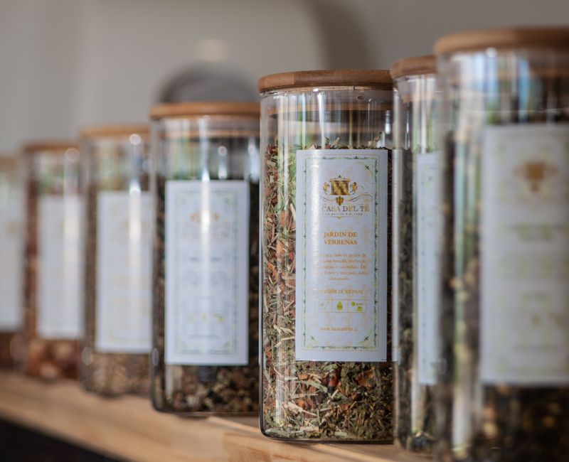 A variety of natural wellness patches displayed on a wooden table