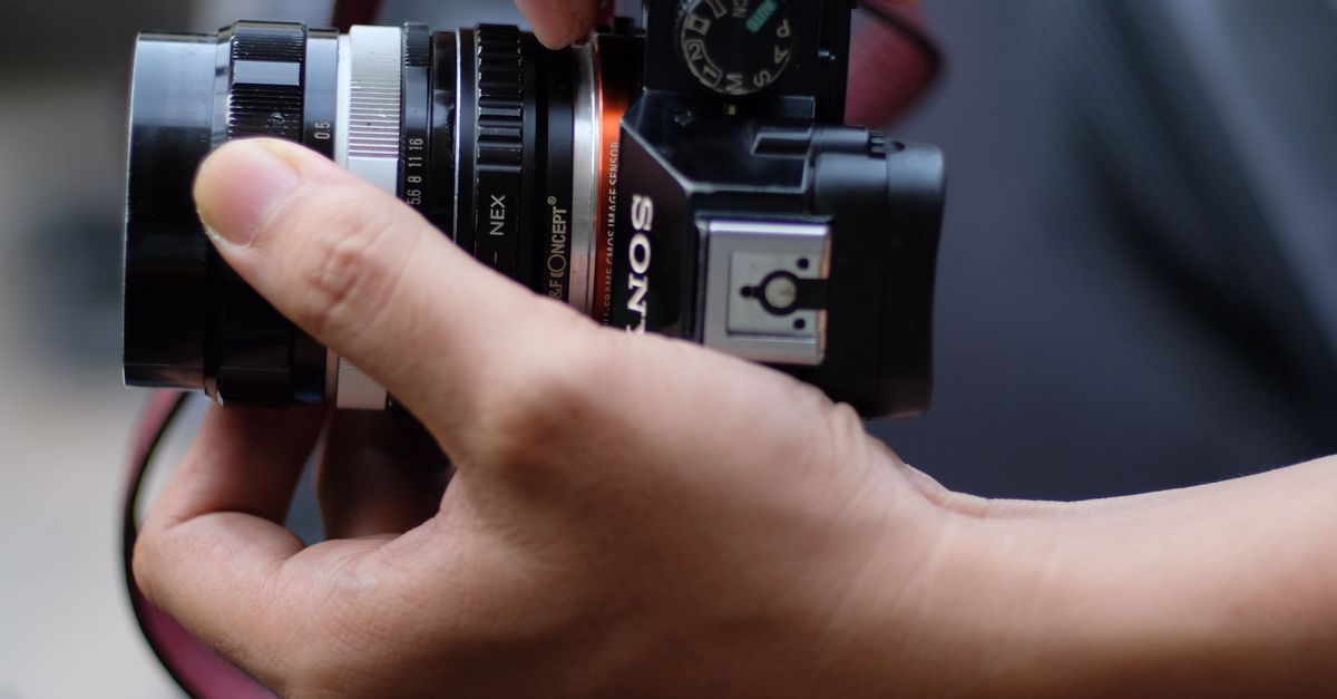 Hand With Camera Hands Holding Camera · Free Stock Photo