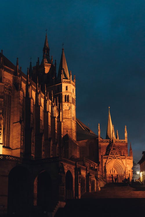 Erfurt Cathedral in Evening