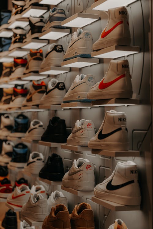 Store Display with Nike Sneakers