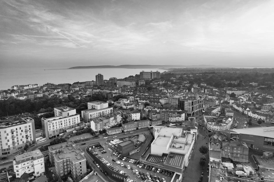 Coastal townscape illustrating holiday let property investment locations.