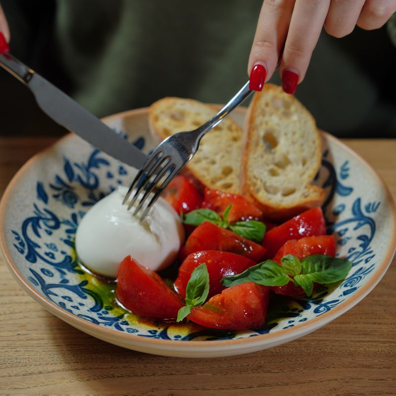 Italian Chicken Salad with Mozzarella and Basil Oil