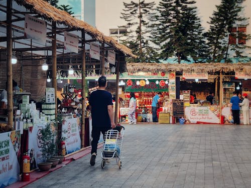 Bazaar in City in Vietnam