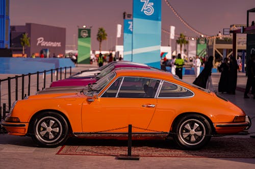 Old Vintage Porsche Car in Dubai