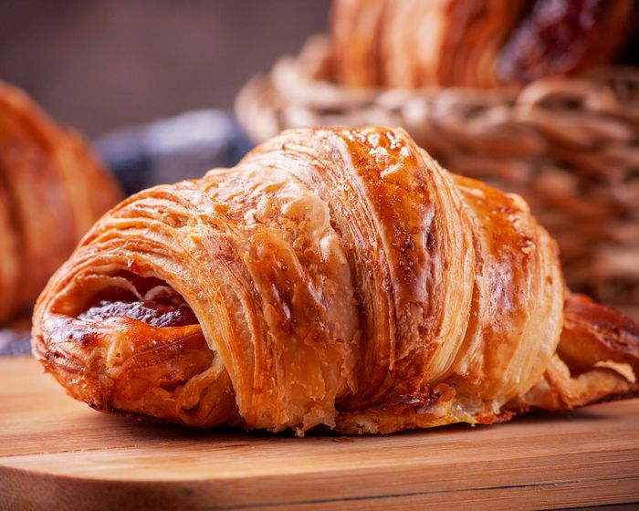 Golden butter croissant