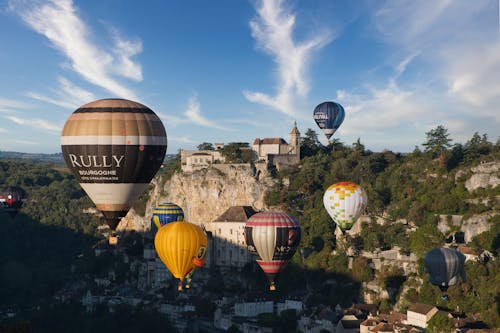 Darmowe zdjęcie z galerii z balony na gorące powietrze, francja, góry