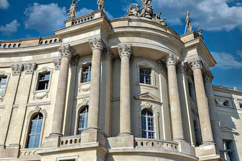 Facade of Alte Bibliothek on Bebelplatz in Berlin