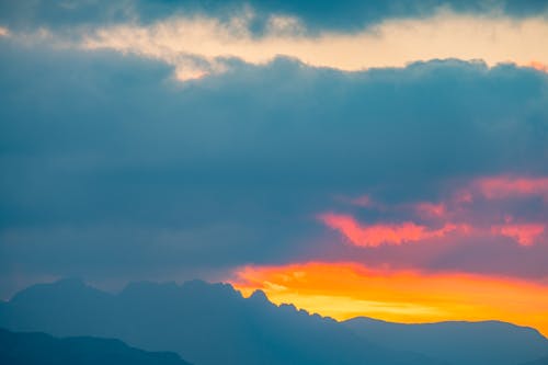 Free stock photo of beach, clouds color, color