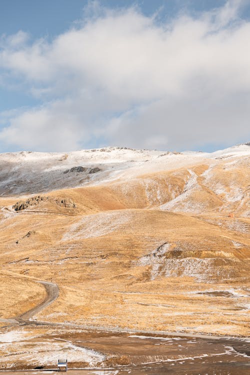 Foto d'estoc gratuïta de carretera, hivern, muntanyes