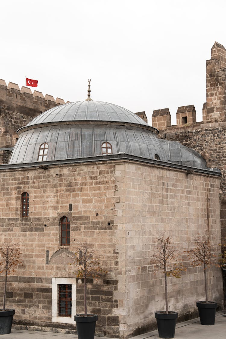 Exterior Of A Building With A Dome 