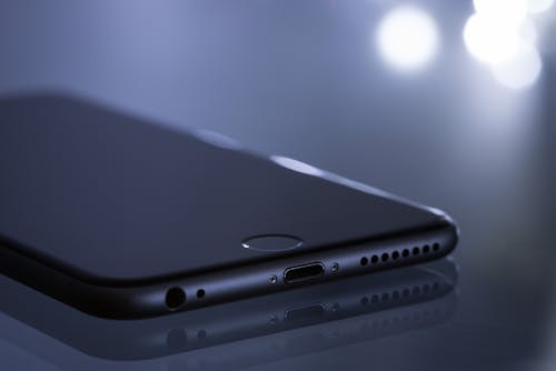 Free Space Grey Iphone 6 Stock Photo