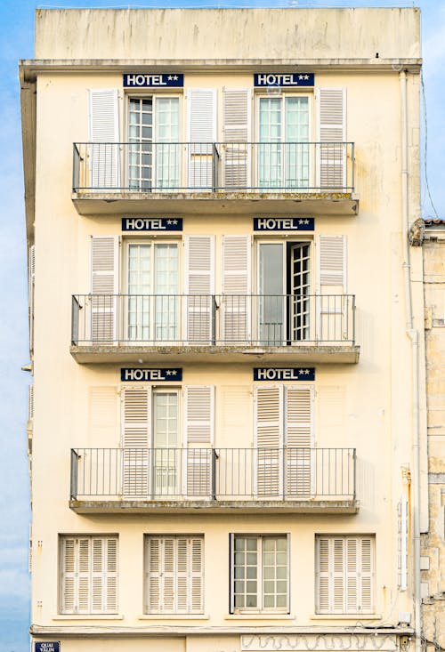 Facade of a Building with Balconies