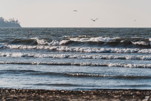 Lake Erie waterfront near Cleveland