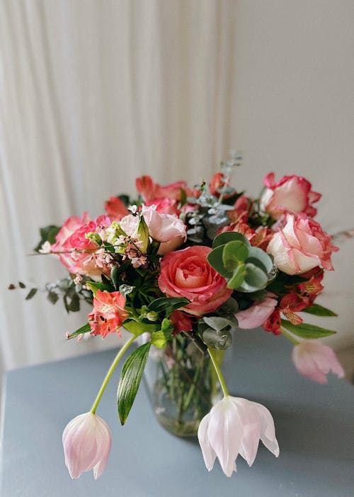 Bouquet of Flowers on the Table