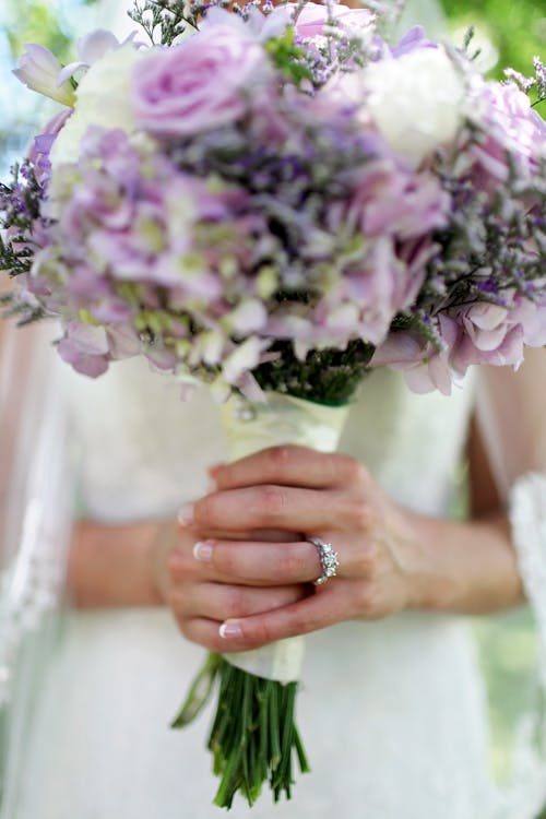Free Purple Flower Bouquet Stock Photo