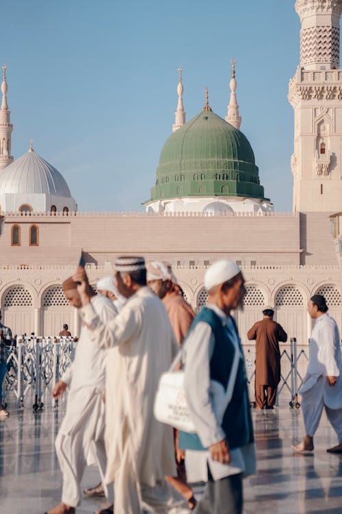 Gratis lagerfoto af den grønne kuppel, gruppe, islam