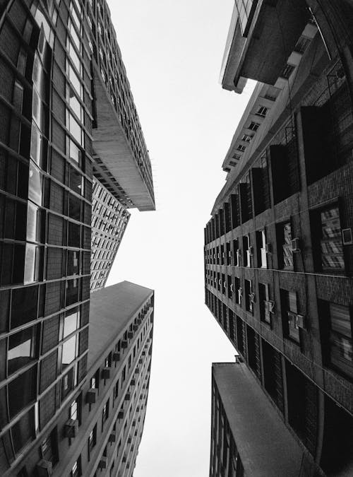 Buildings Walls in Black and White