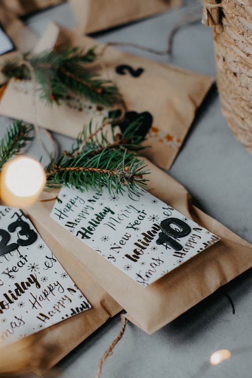 Decorated Bags for Christmas 