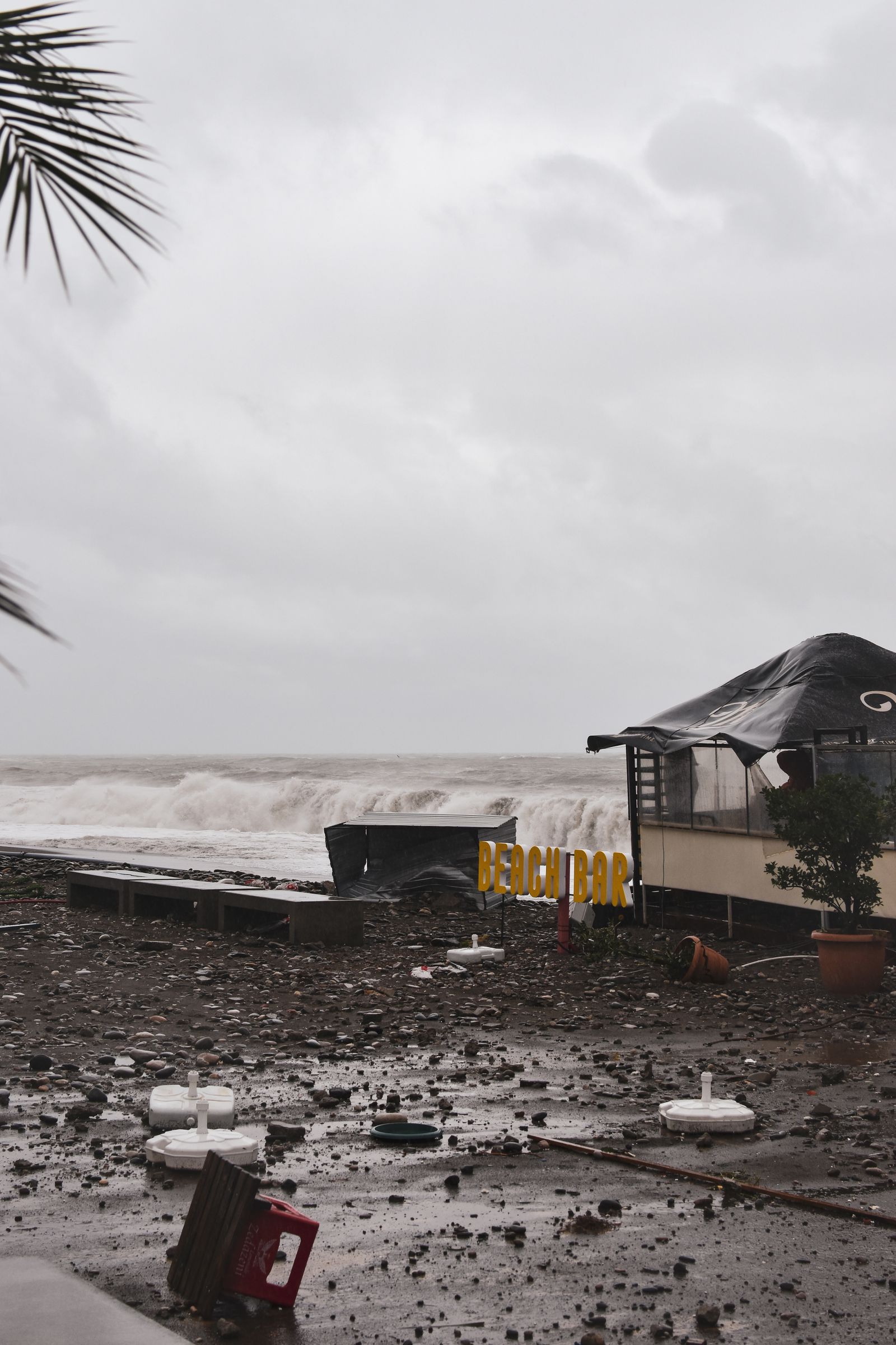 Destruction on Beach after Hurricane · Free Stock Photo