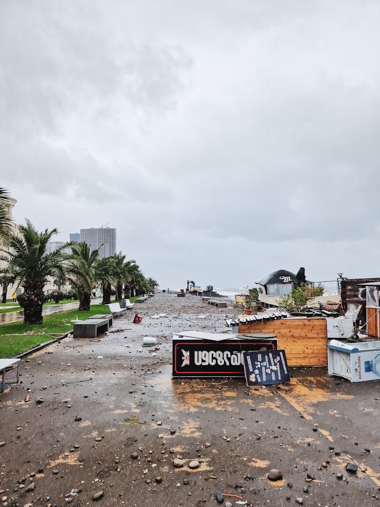 Destruction After Hurricane