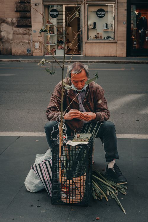 Street Making Craftsman Making Decorations in the Street · Free Stock Photo