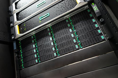 Server in data center room the power of big data