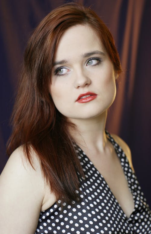 Portrait of Woman with Brown Hair