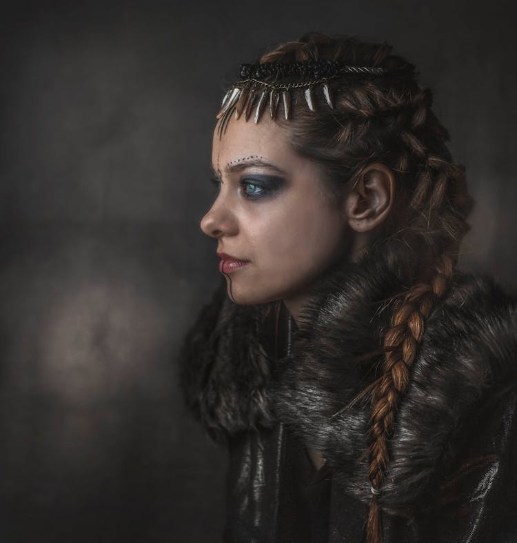 Viking Princess Wearing Fur