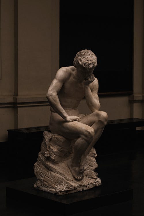 Marble Sculpture of a Man 