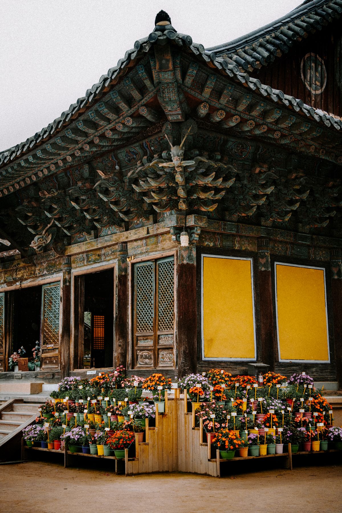 Traditional Korean temple architecture near Gyeongju, similar to sites around Seokguram Grotto