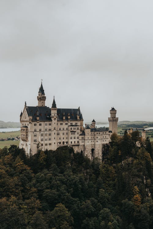 View of the Neuschwanstein Castle, Schwangau, Germany 