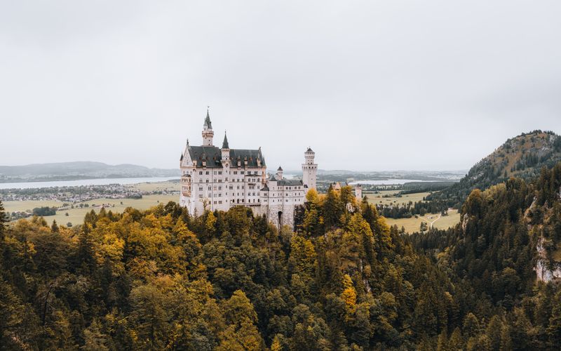 Neuschwanstein Castle Bavaria Germany mountains fairy tale