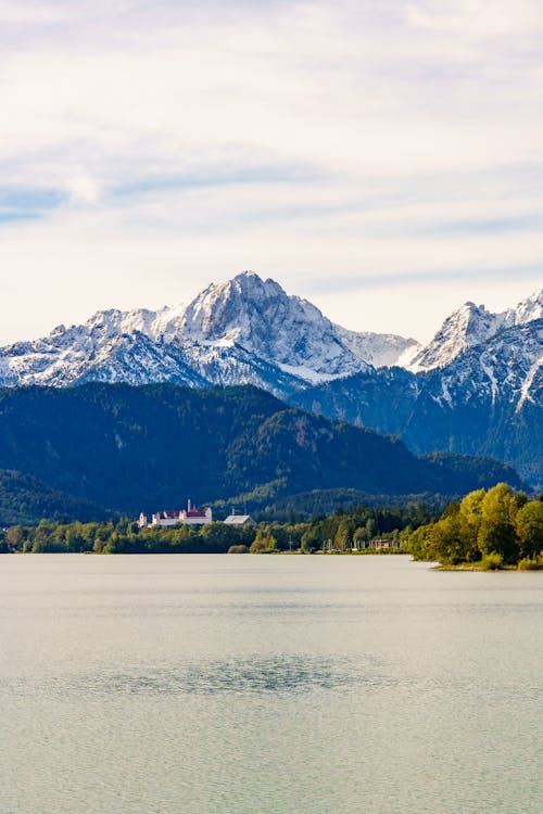 Rocky Mountain by Lake in Bavaria, Germany