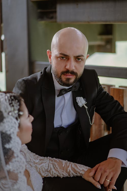 Gratis stockfoto met baard, bruidegom, elegantie