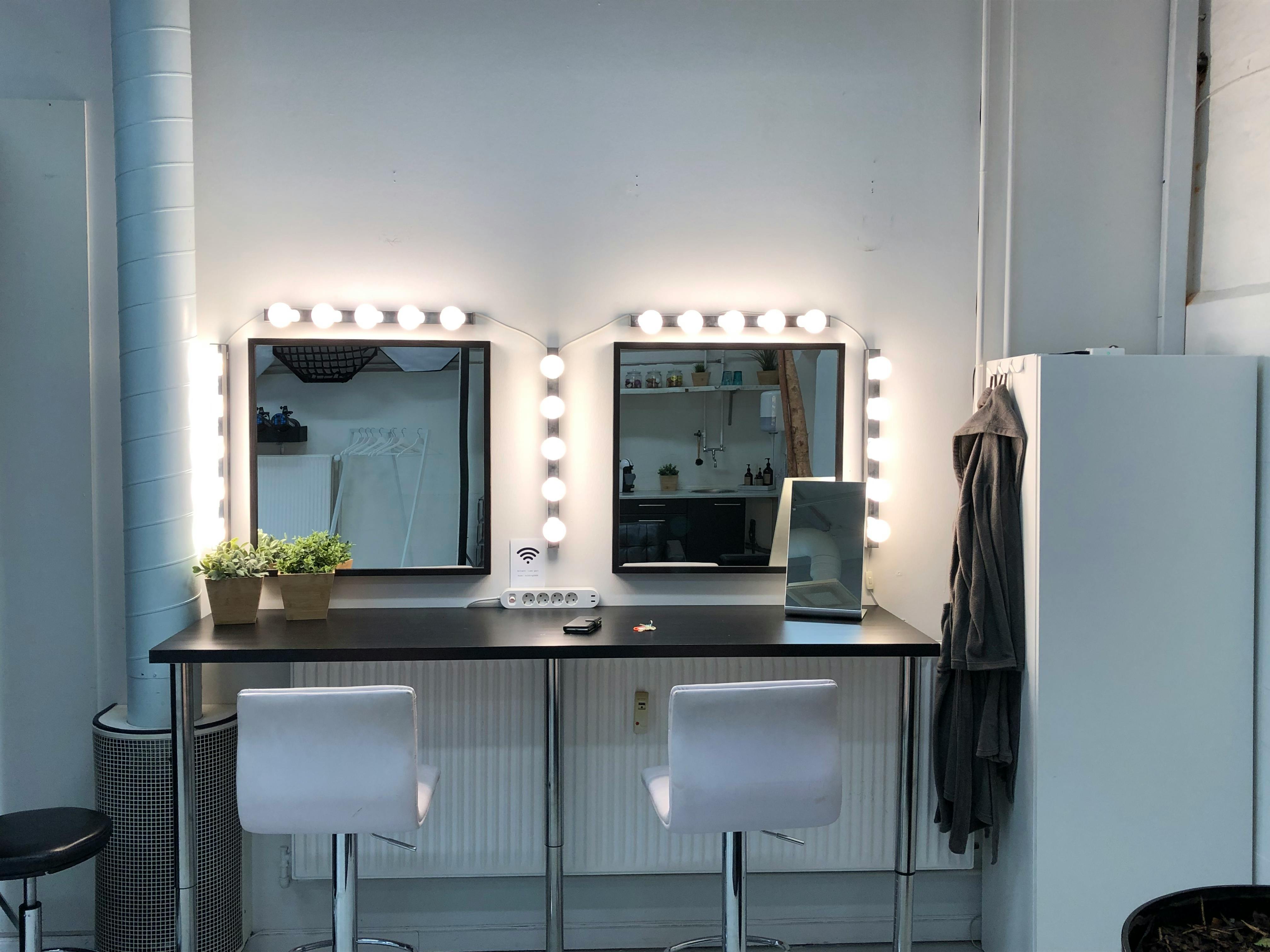 black vanity dresser