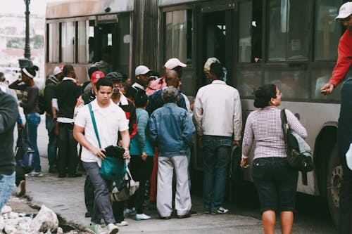 People Entering the Bus 