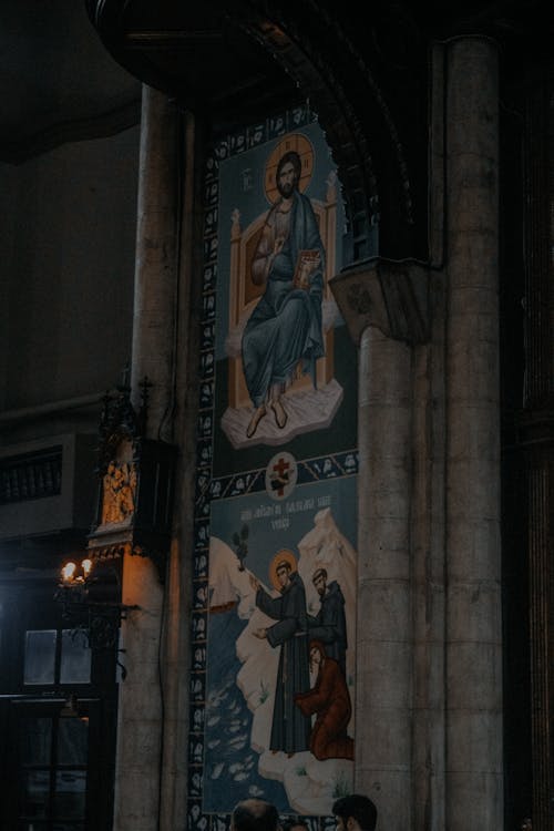 Religious Icon in the St. Anthony of Padua Church in Istanbul, Turkey 