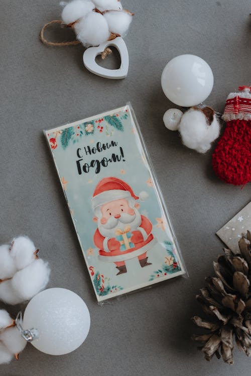 Santa Claus on Christmas Card