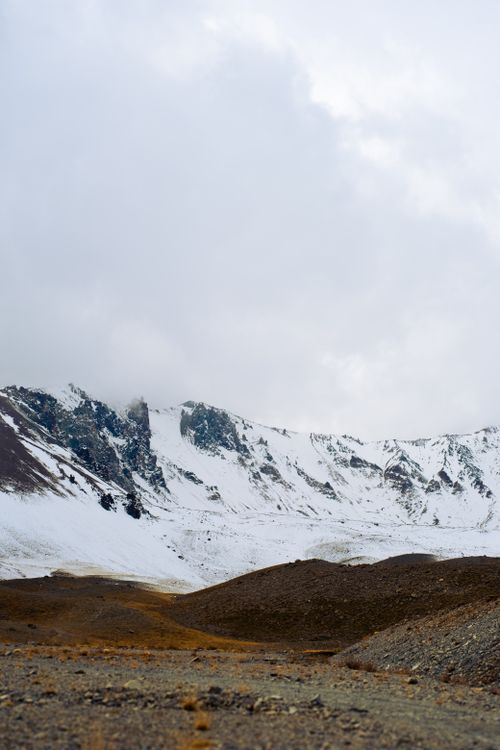 Free Breathtaking view of snow-covered mountains in Kayseri, Türkiye during winter. Stock Photo