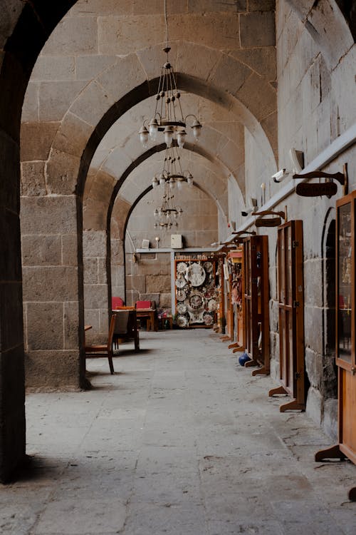 Street Market Under an Arch 