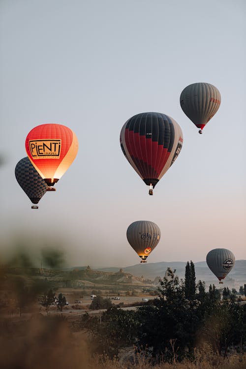 Kostenloses Stock Foto zu abend, abenteuer, cappadocia